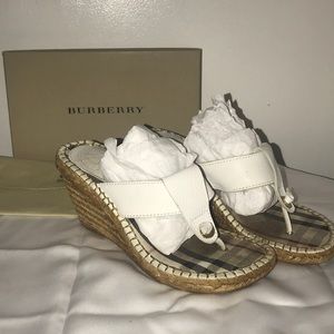 Burberry wedged sandals